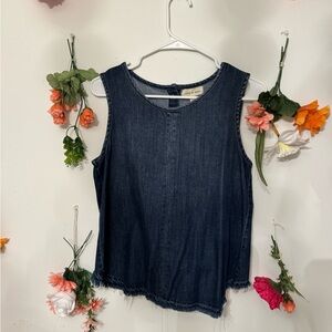 Denim Sleeveless Top